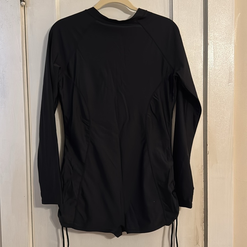 Women's Black Long Sleeve Swim bodysuit - Picture 5 of 5
